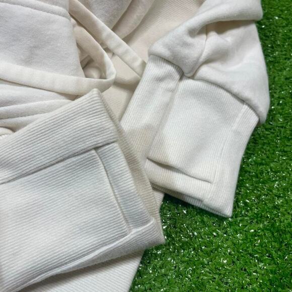 Athleta Women’s Size XS Hooded Zip Up Cream Running Jacket‎ Sporty Active - Picture 4 of 8